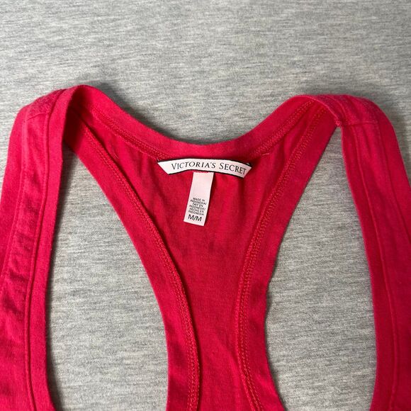 Victoria's Secret Red "Stay The Night" Sleep Racerback Tank Top - Picture 6 of 7